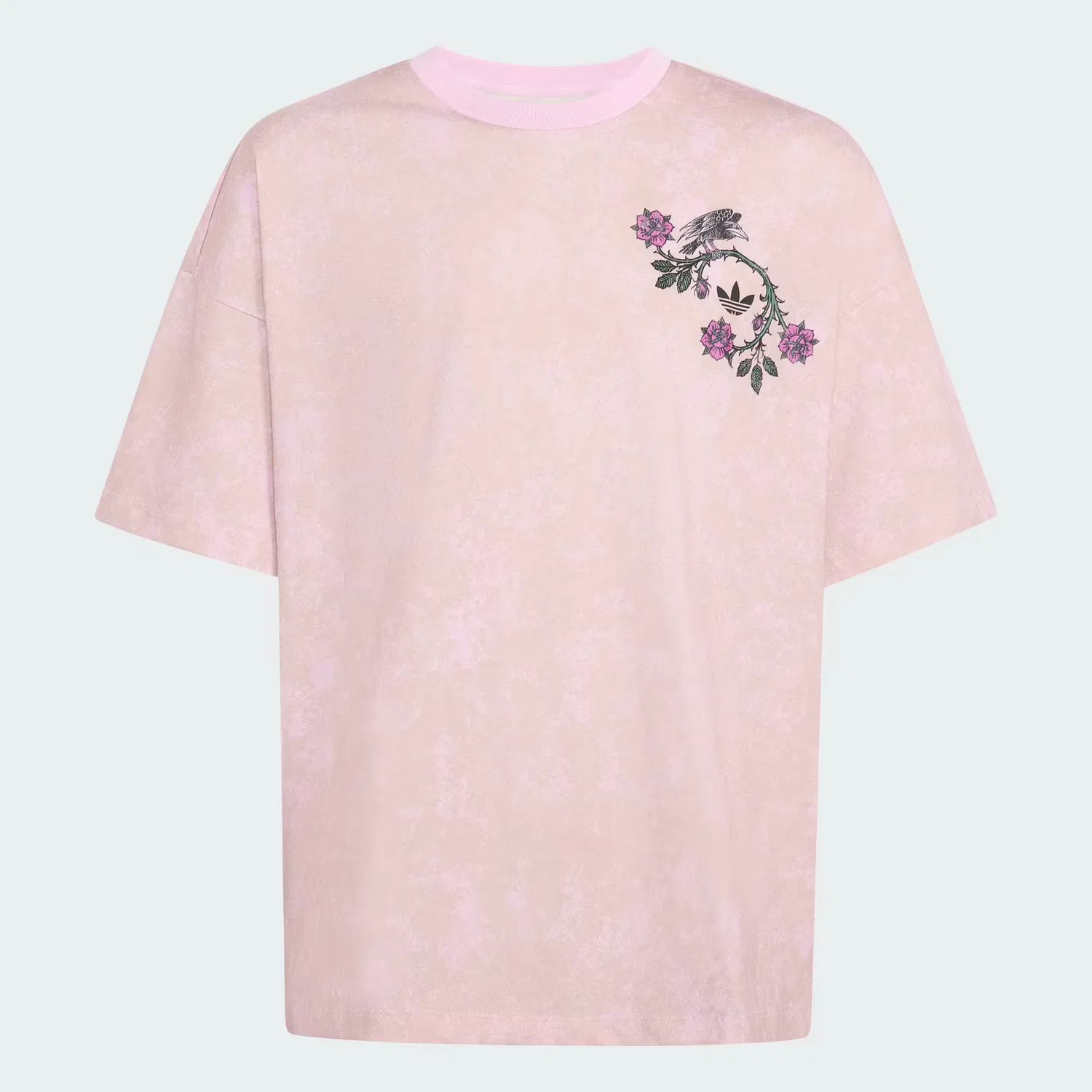 Детская футболка оверсайз с графическим принтом Disney Villains Adidas Originals, Orchid Fusion — фото 4