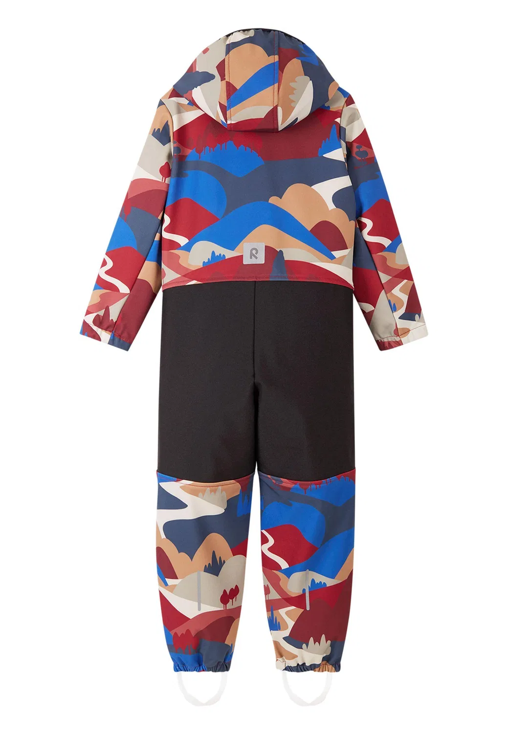 Детский комбинезон из софтшелла Reima Softshell Overall Nurmes, Rosenholzrot — фото 2