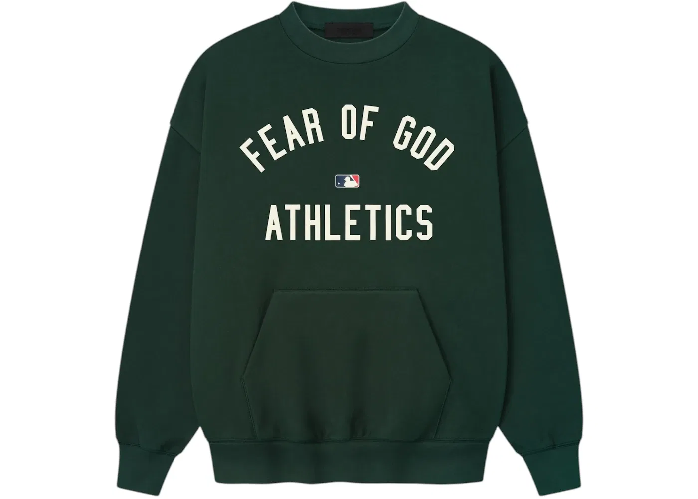 Мужской свитшот с длинным рукавом Fear of God Essentials Athletics Sport Crewneck, Forest