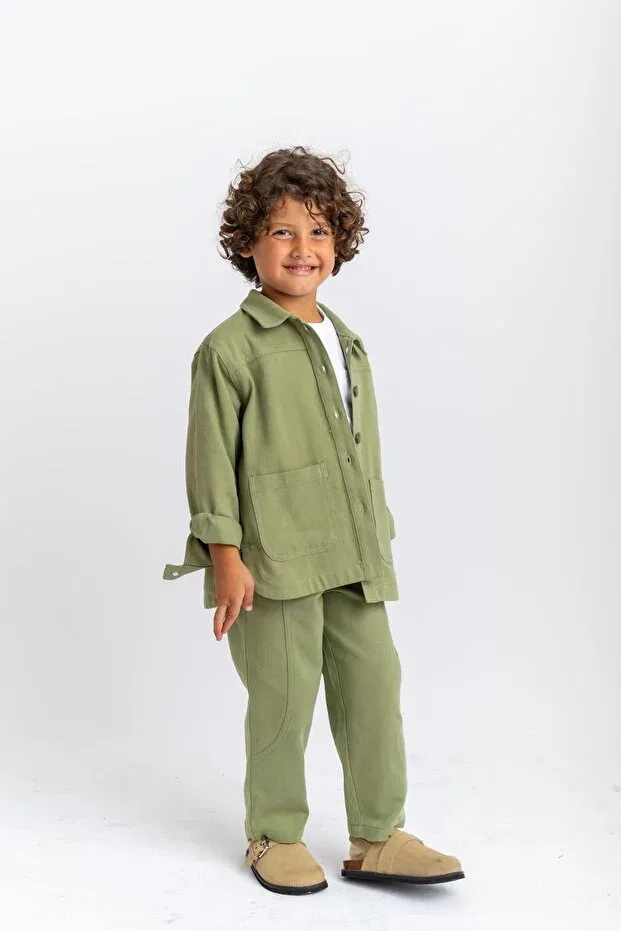 Детские брюки для девочек тюлевые Oliven The Kid, Green