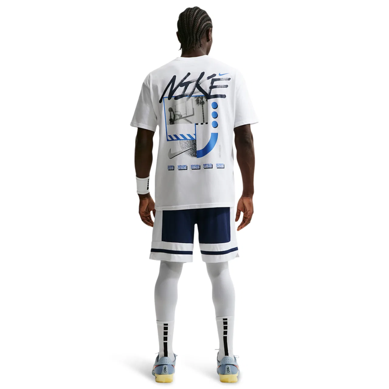 Шорты мужские Dri-FIT Game Classic 8" Nike, цвет Midnight Navy/White/Midnight Navy — фото 4