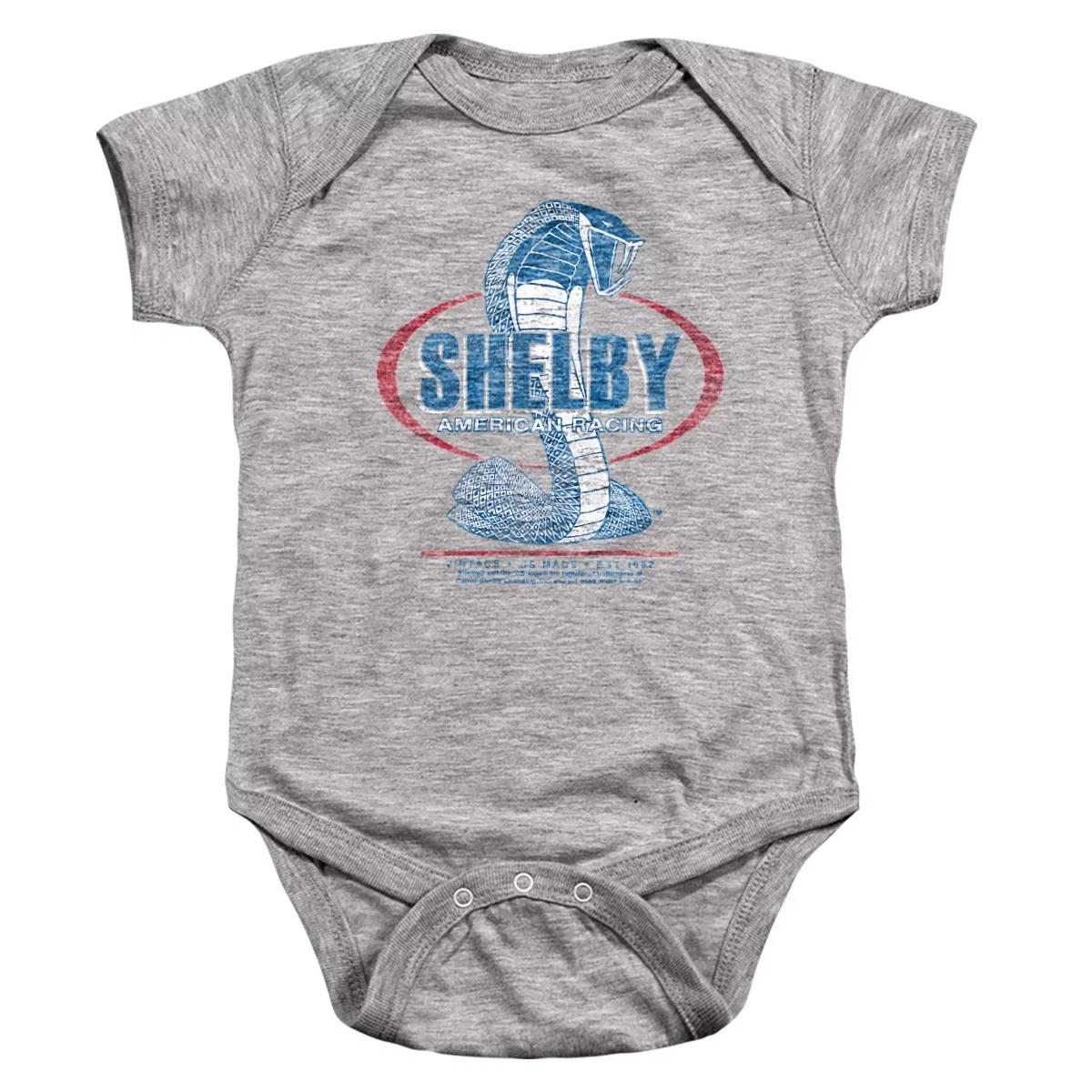 Детское боди с коротким рукавом Shelby, Athletic Heather