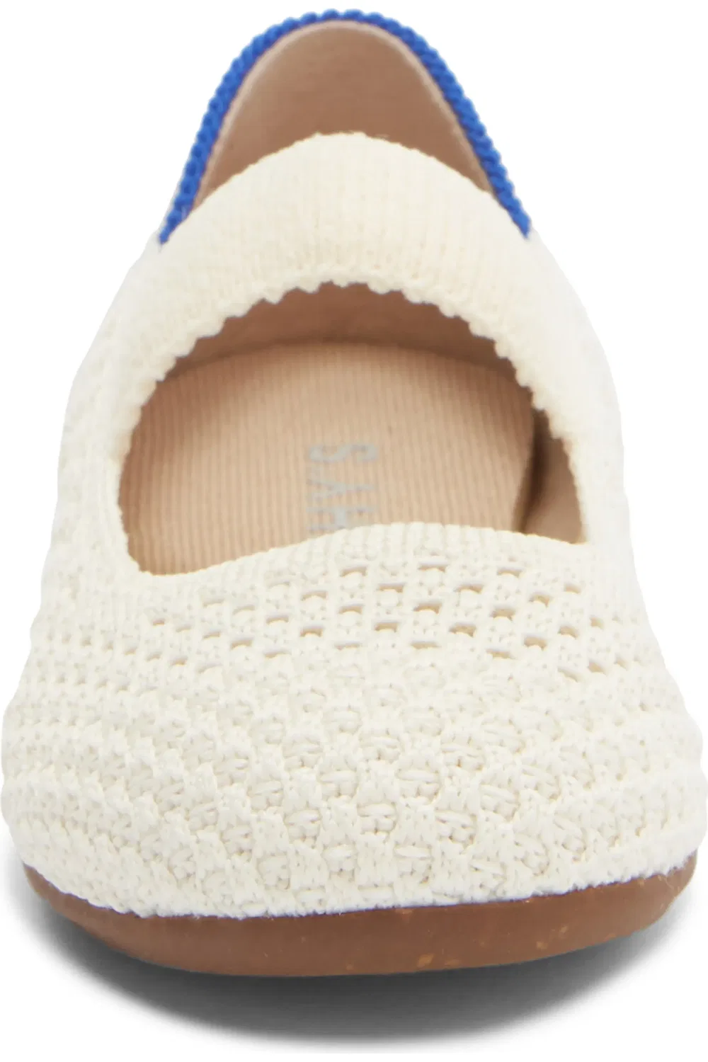 Детские туфли Мэри Джейн на плоской подошве Rothy's, White Open-Knit — фото 4