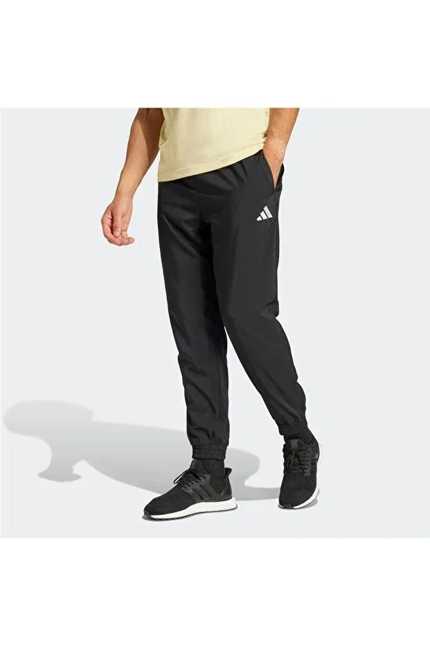Мужские спортивные брюки скинни с принтом Adidas, Black-102264491 — фото 2