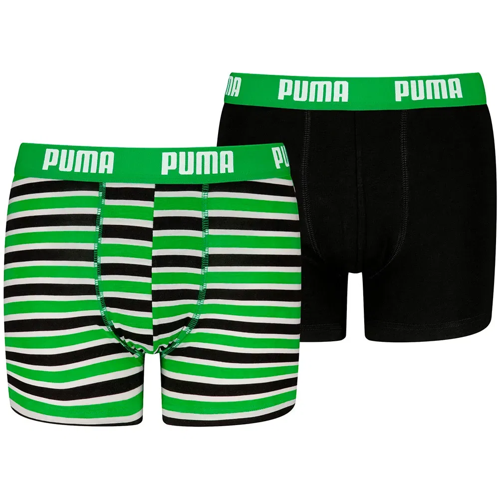 Комплект боксеров Everyday Striped 2 шт Puma, зеленый