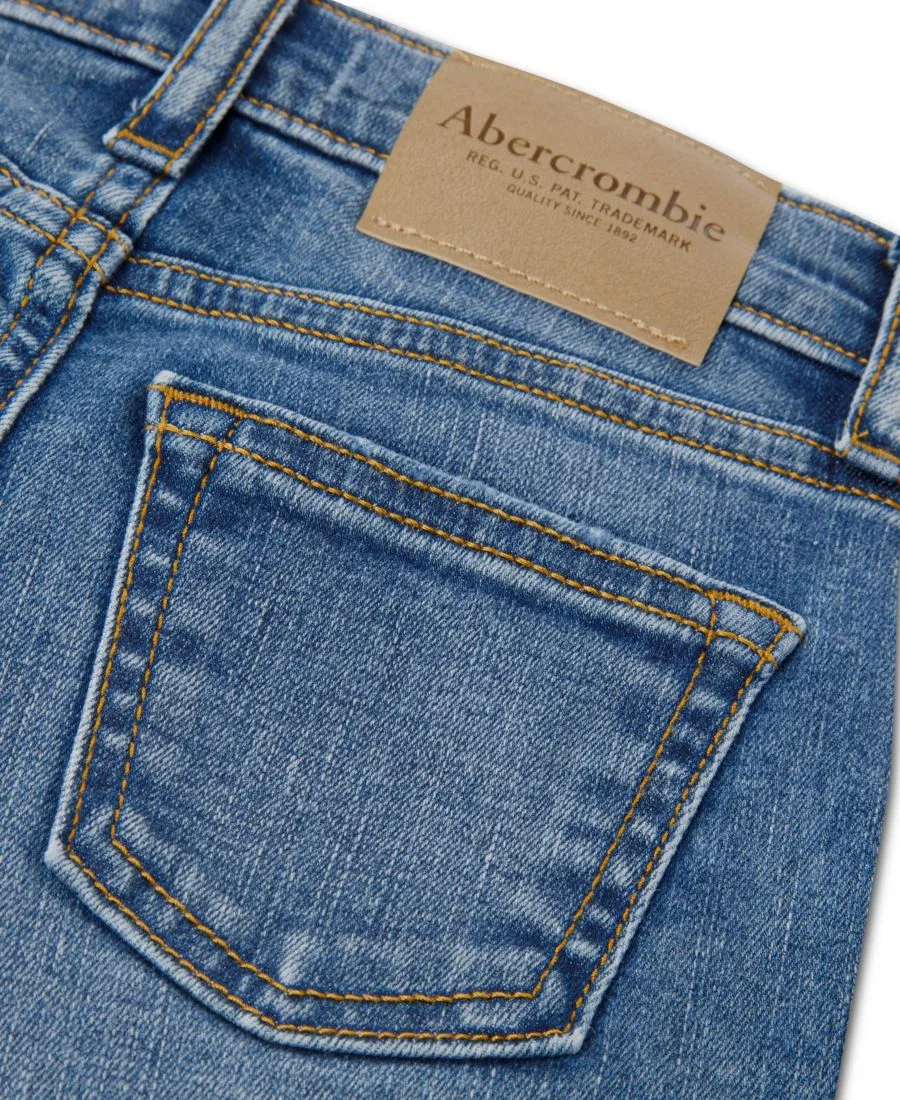Джинсы прямого кроя Abercrombie Kids, Blue — фото 4