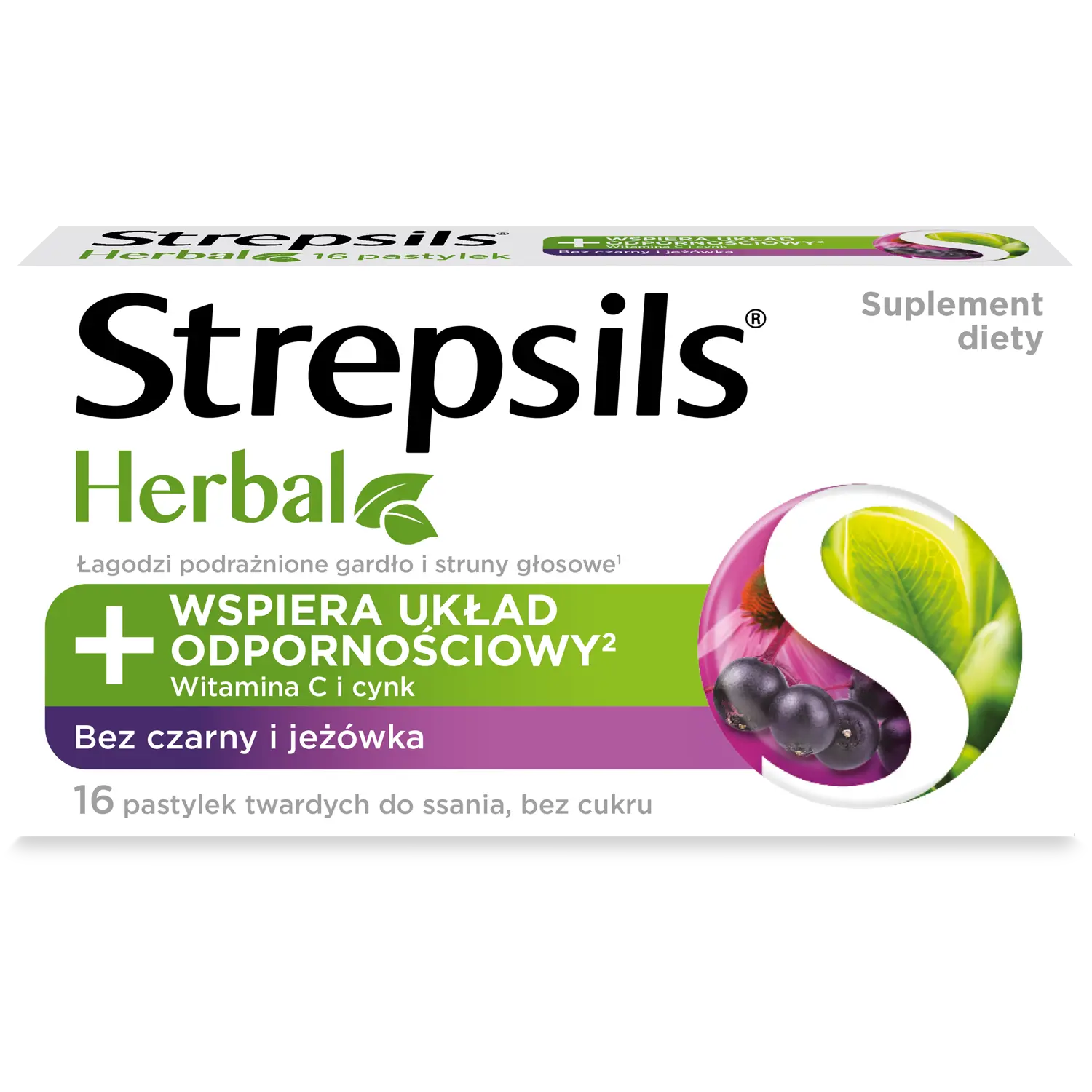 

Strepsils Herbal леденцы от горла, 16 таб./1 уп.