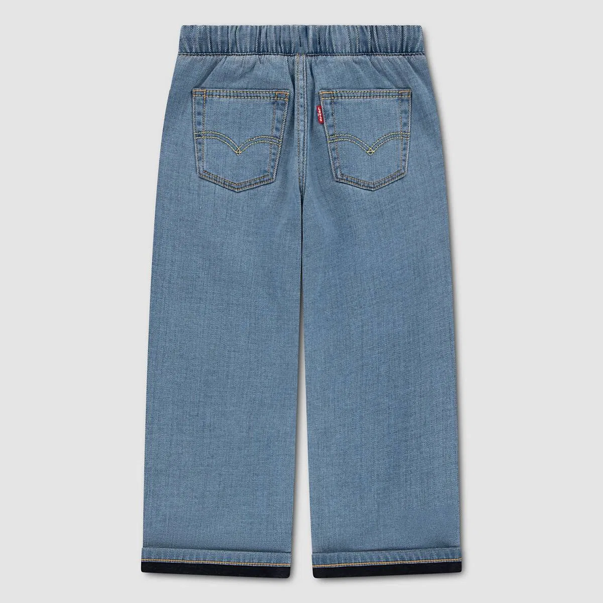 Свободные джинсы на резинке для мальчиков 2-4 лет Levi's, Basil Sky - Medium Wash — фото 2