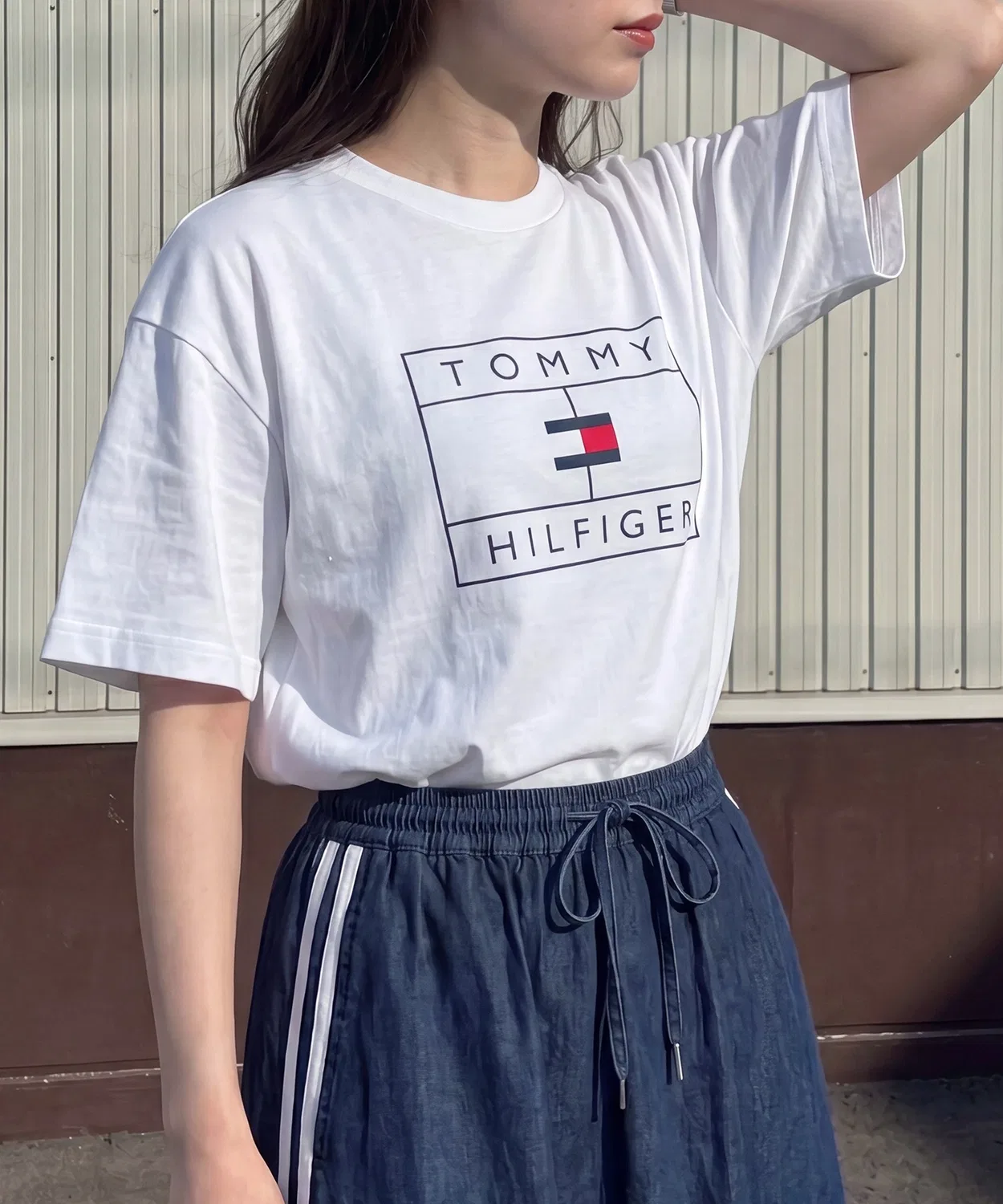 Футболка с принтом Graphic Sleep Tee TOMMY HILFIGER, White