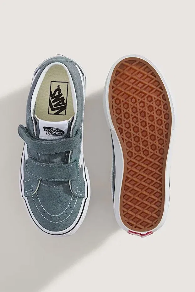 Детские кеды с принтом Vans, Gray — фото 3