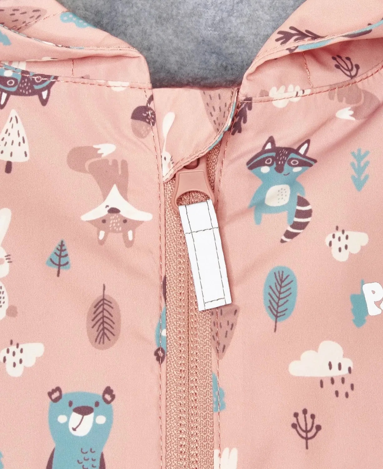 Куртка уличная с флисовой подкладкой Waldtiere Playshoes, розовый — фото 4