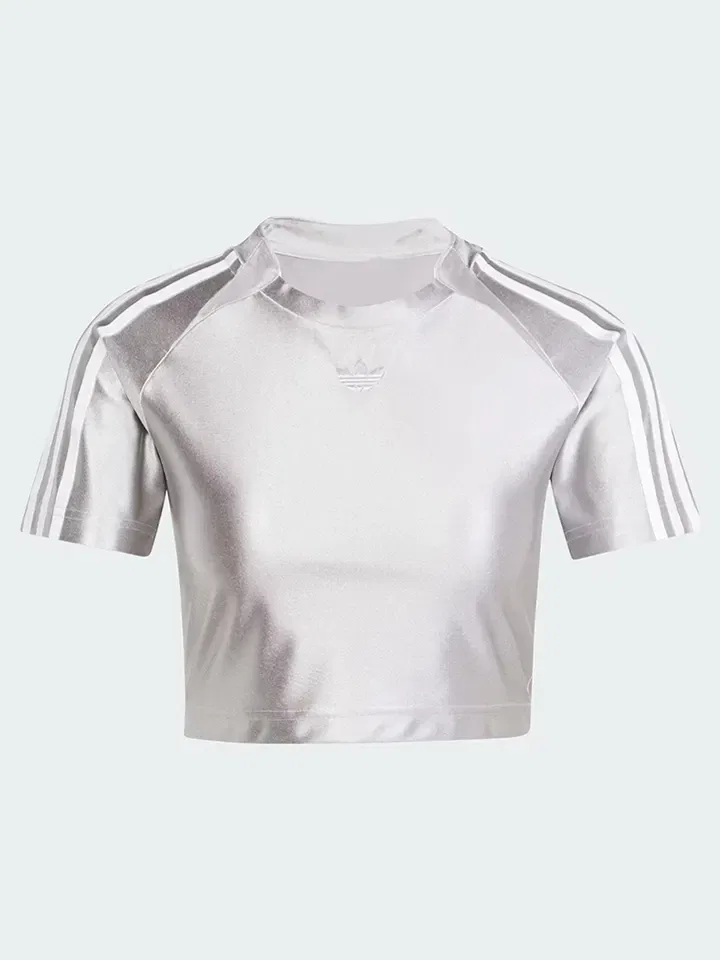 Футболка с принтом Teamgeist Adidas, серебристый — фото 2