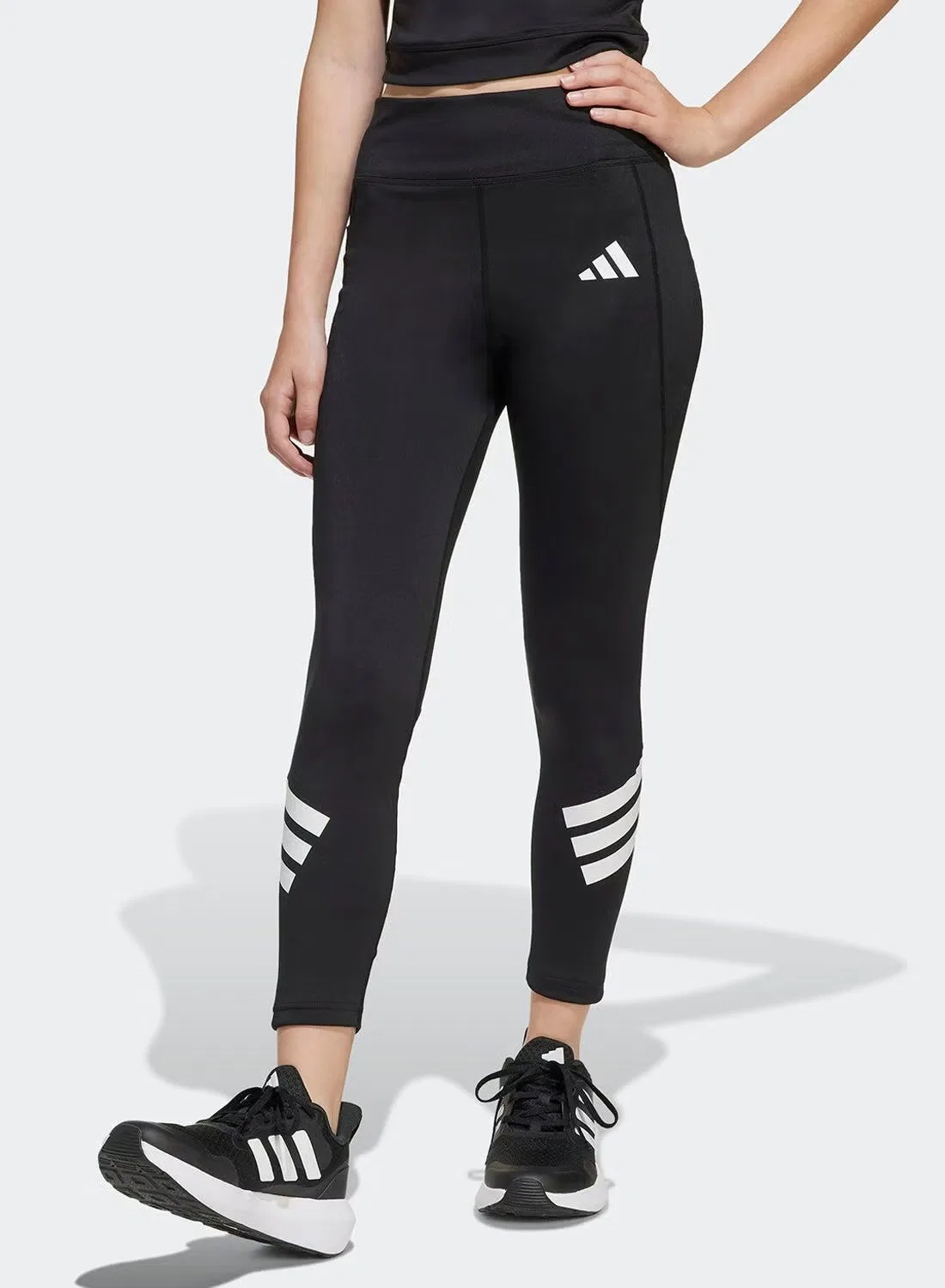 Леггинсы 7/8 с технологией отвода влаги All Sports Optime NXT Adidas, черный