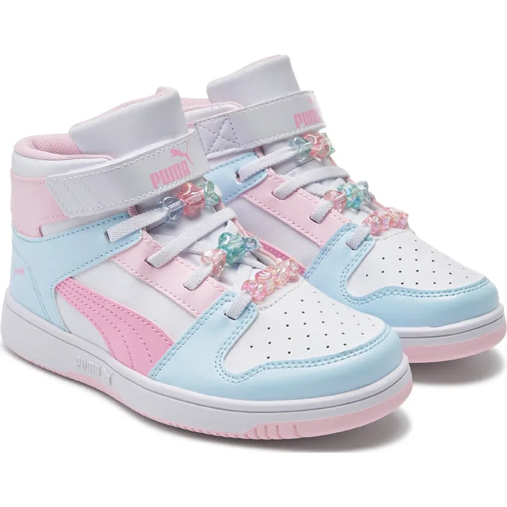 Детские высокие кроссовки Puma, Pink/Blue