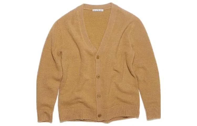 Мужской кардиган с V-образным вырезом Acne Studios, Brown