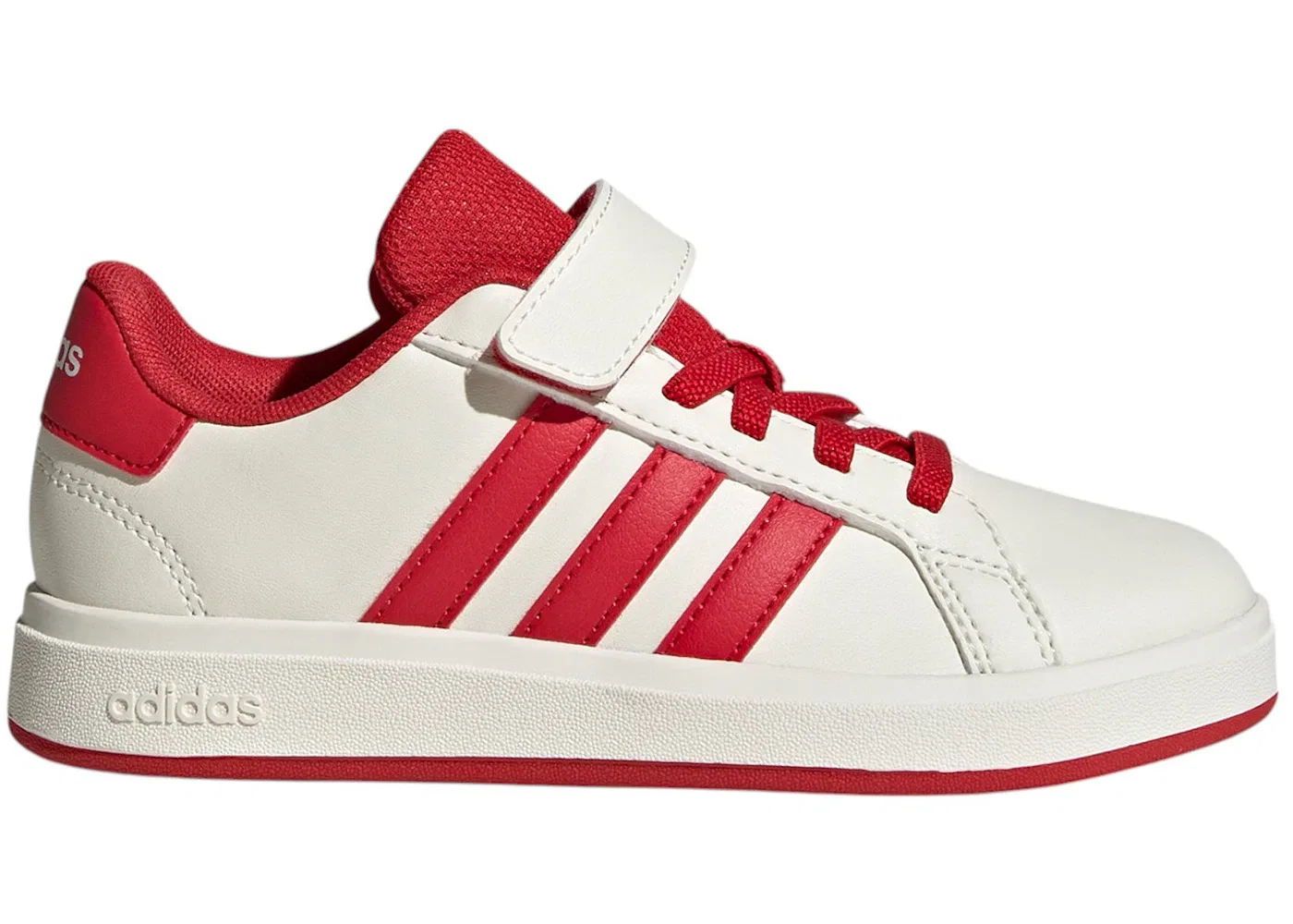 Детские кроссовки Lifestyle Adidas Grand Court 2.0, Off White/Collegiate Red/Core Black