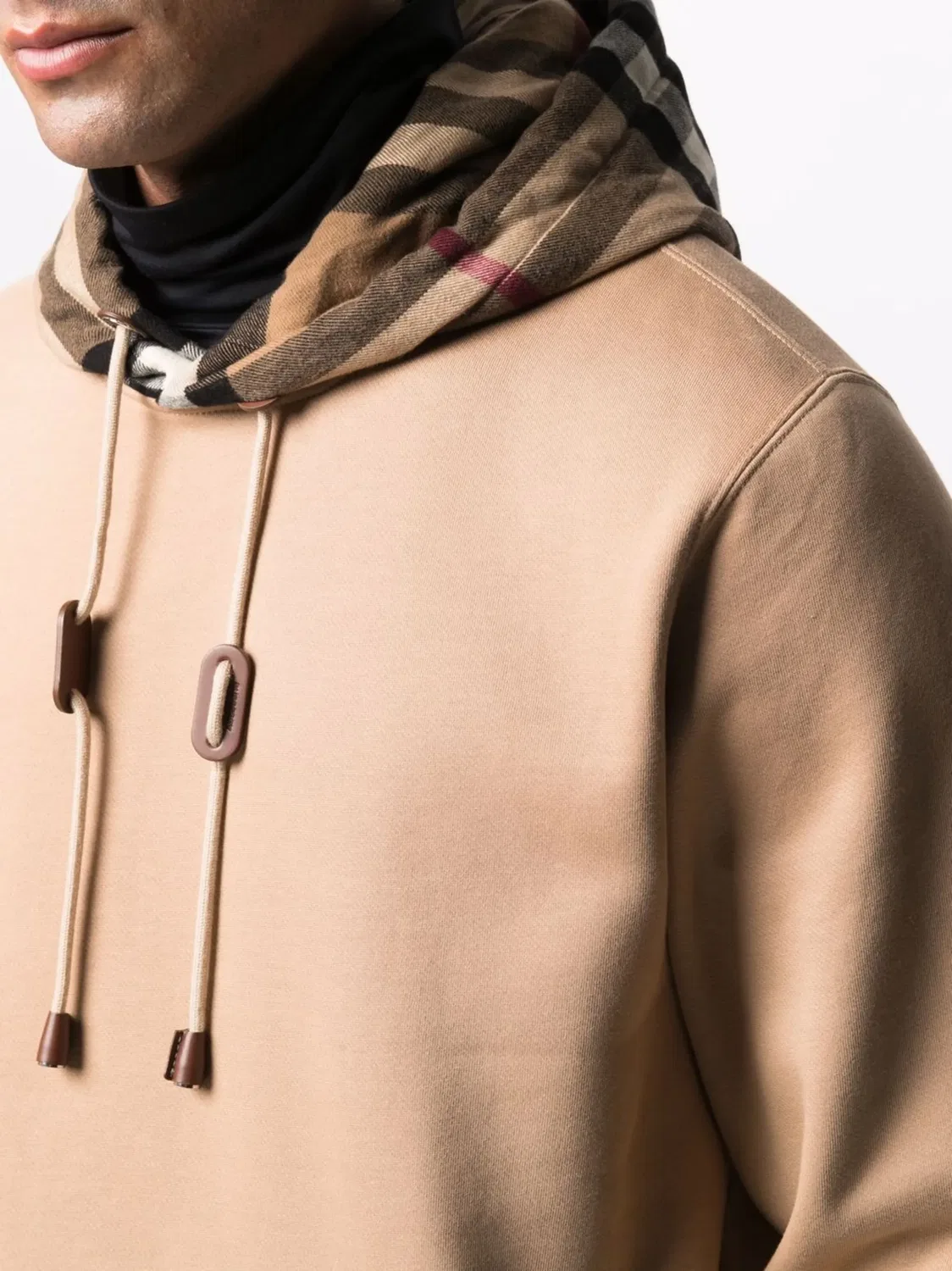 Худи с винтажным принтом Burberry, бежевый — фото 2