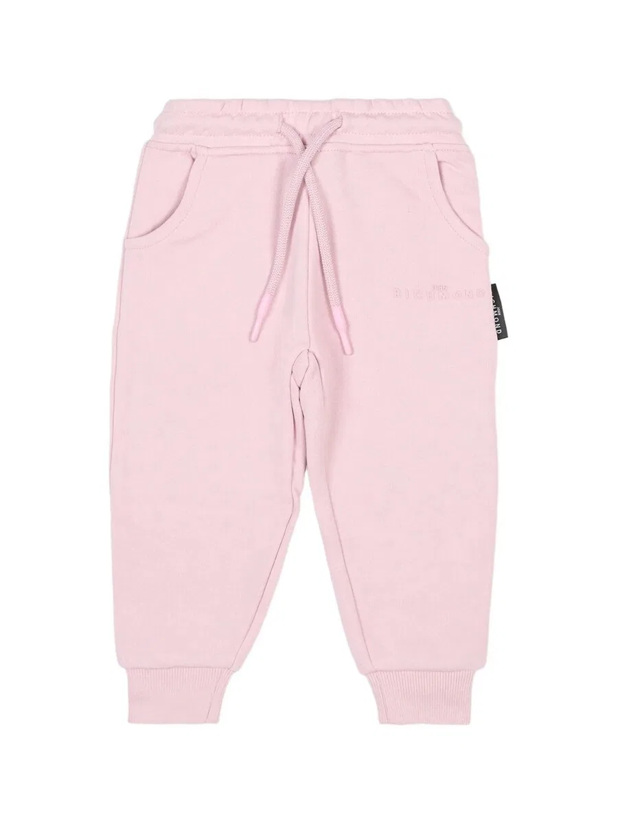 Брюки John Richmond Regular 'Pantalone felpa rosa per neonata' розового цвета