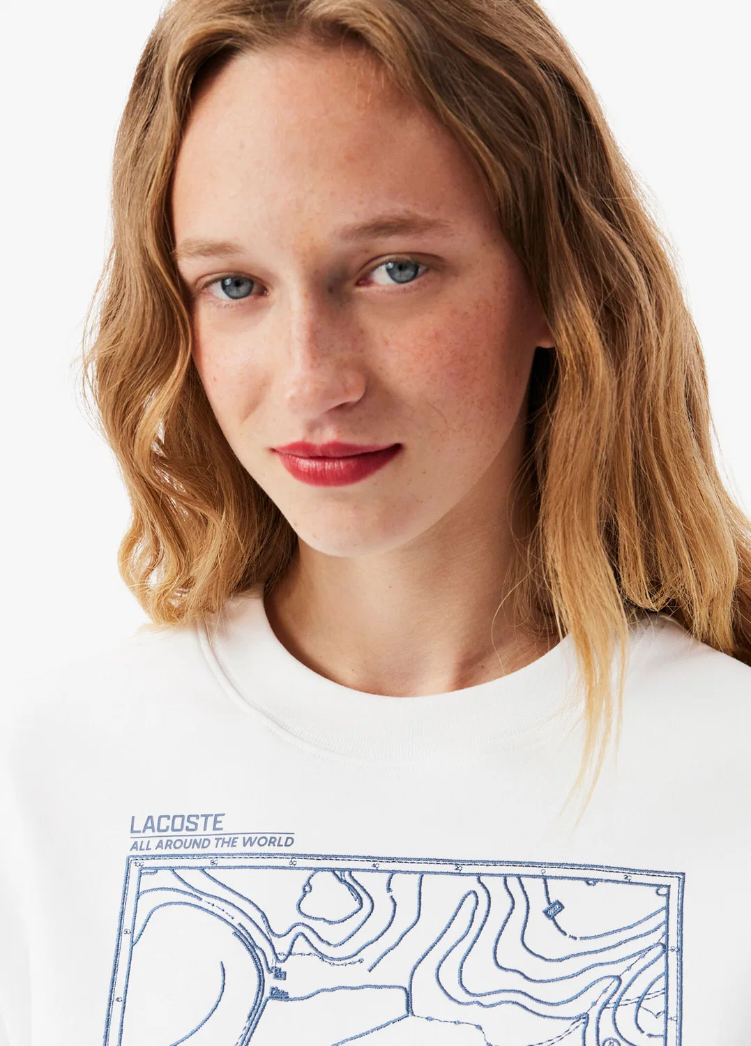 Футболка Lacoste Oversize, белый — фото 2