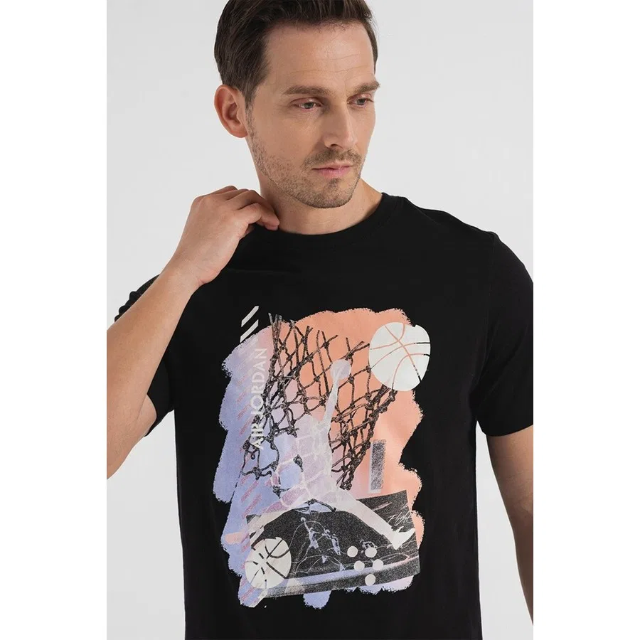 Футболка с принтом Air Jordan Brand Graphic Ss Crew Nike, Черный — фото 3