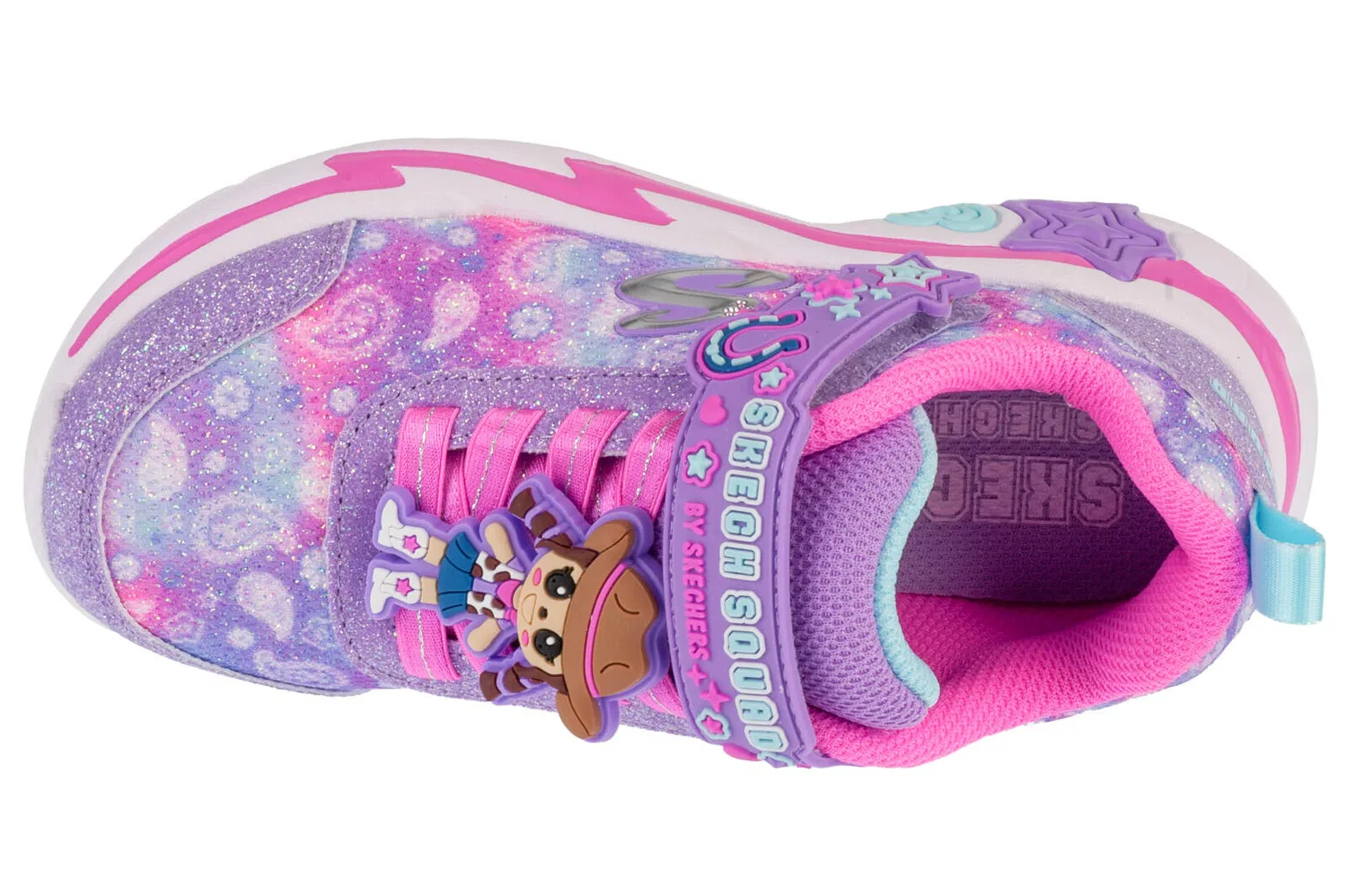 Детские кроссовки с принтом Snuggle Sneaks Skechers, Rosa — фото 3