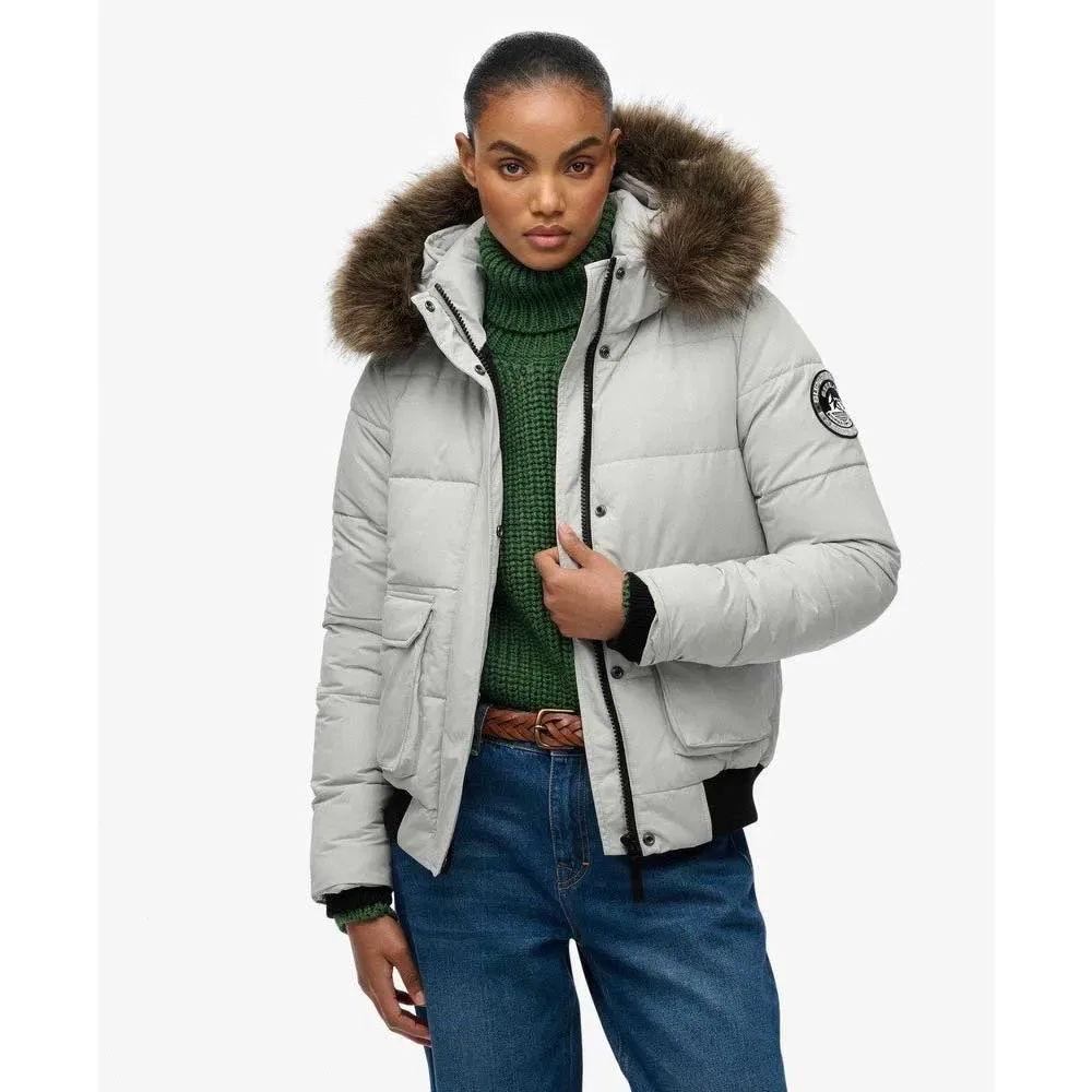 Куртка-бомбер Everest Ella Superdry, серый — фото 4