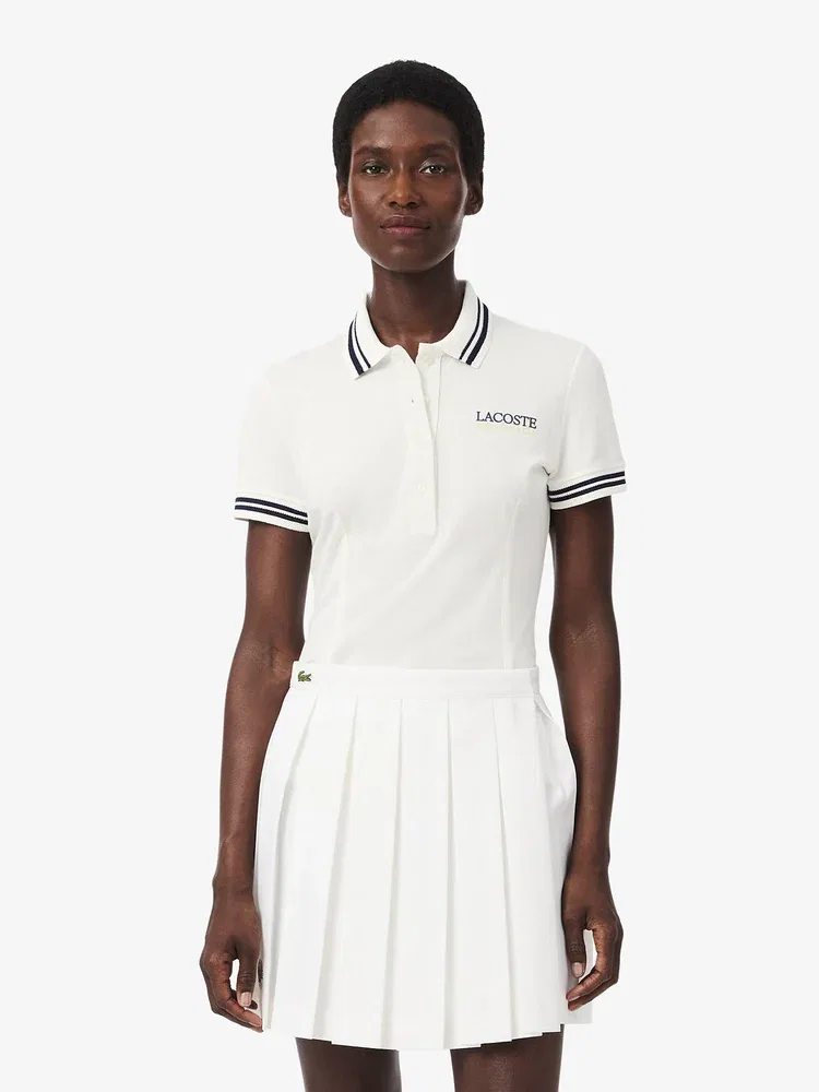 Футболка поло LACOSTE Roland Garros, White