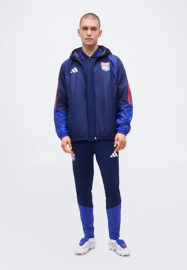 Всепогодная куртка Olympique lyonnais 26/27 tiro26 для соревнований - клубная одежда Adidas Performance, темно-синий — фото 2