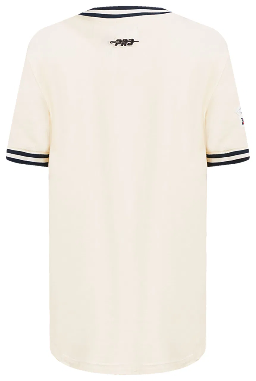 Футболка для мальчиков Retro Classic Striped Rib Pro Standard Houston Astros, цвет Eggshell/Midnight Navy — фото 2