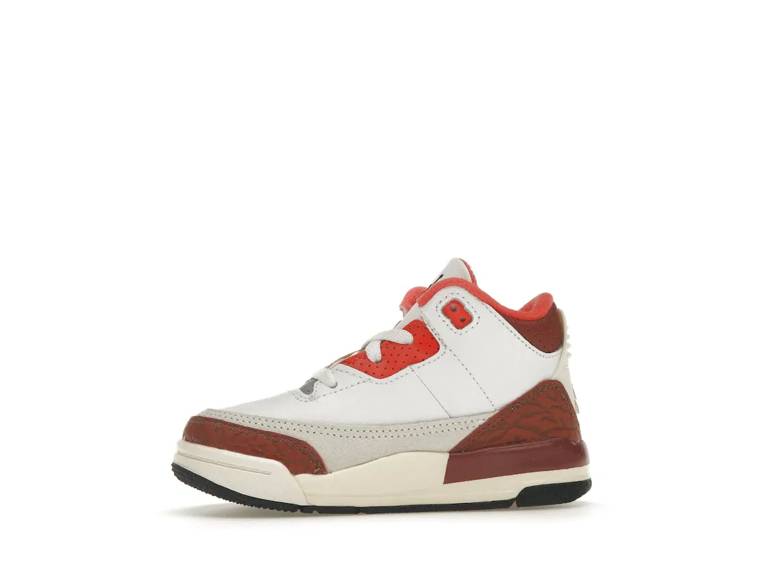 Детские кроссовки Lifestyle Jordan 3 Retro SE Dunk on Mars Jordan, White/Black/Mars Stone/Team Orange — фото 3