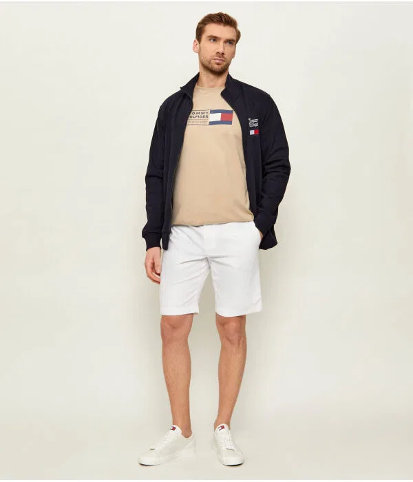 Мужские шорты чинос с ремнем Denton Tommy Hilfiger, белый — фото 2