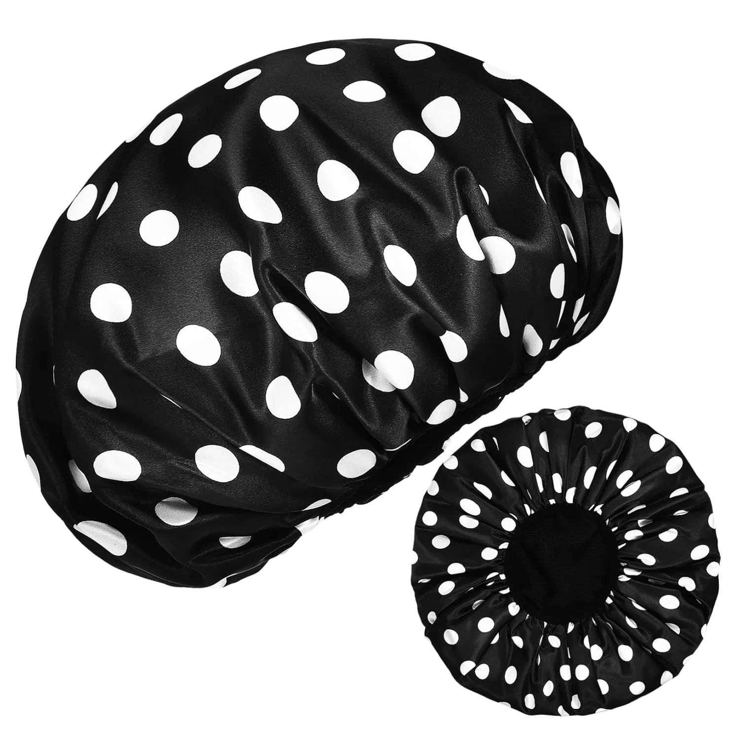 Шапочка для душа с подкладкой из микрофибры, IWOWHERO, 2 шт, 33x33x1 см