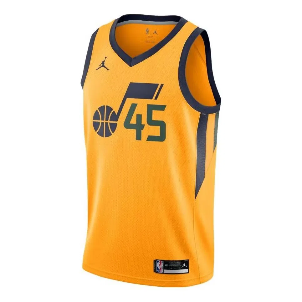 Джерси баскетбольное с принтом Donovan Mitchell 45 Nike, желтый