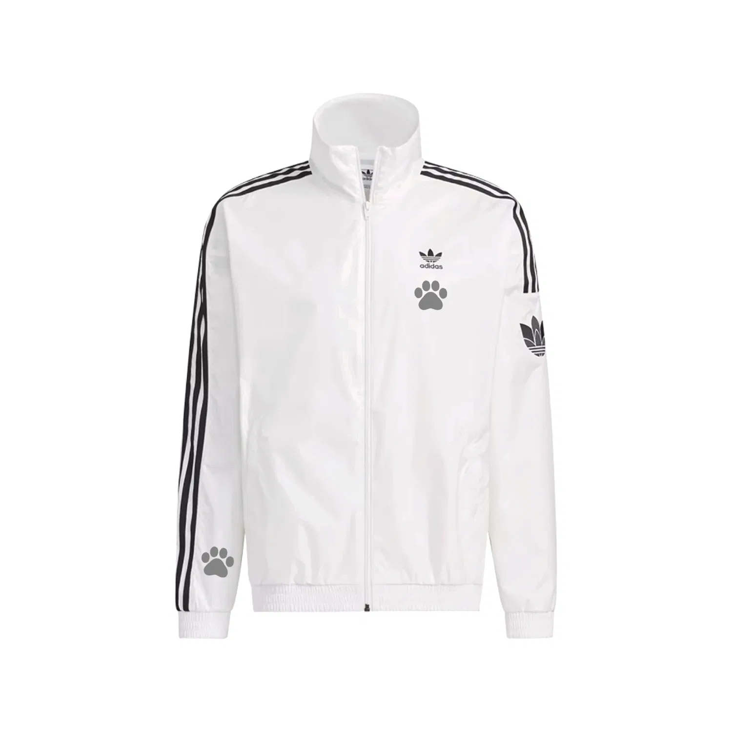 Женская куртка с принтом Adidas Originals, Белый