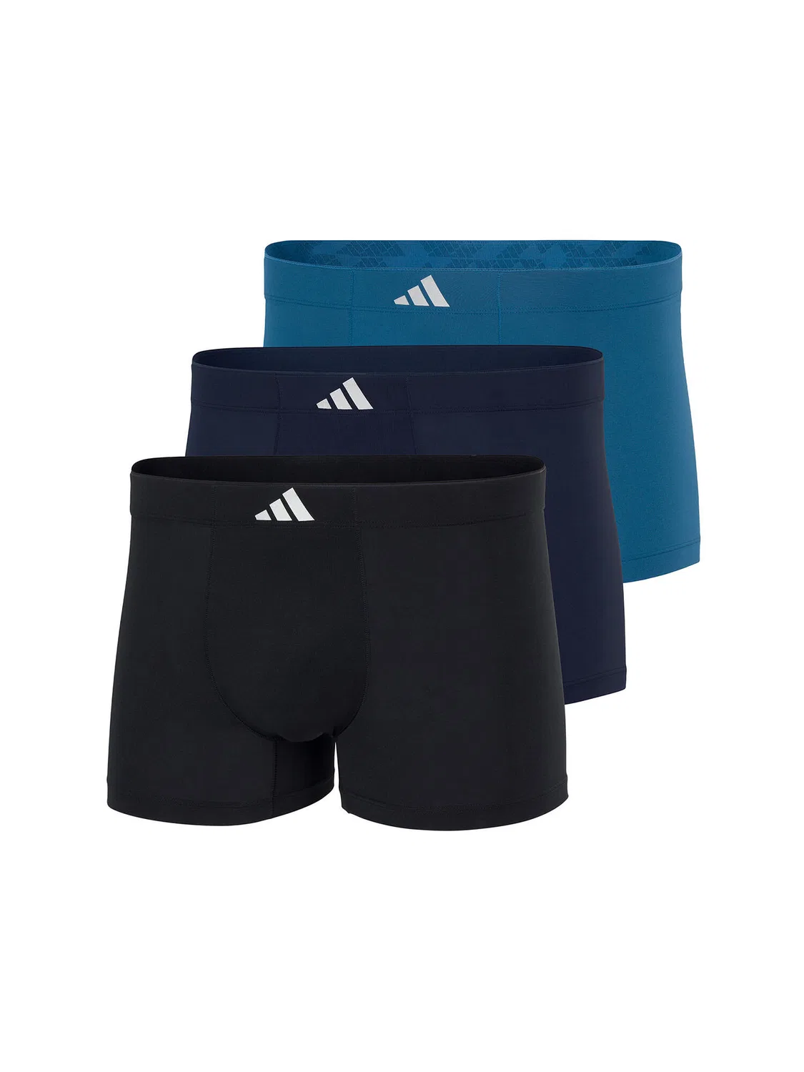 Мужские классические боксеры Active Micro Tech 3-Pack Adidas, Цвет: Schwarz / Blaugrau / Berlinerblau