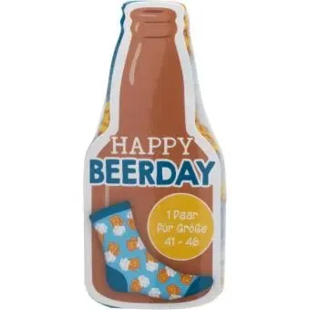 Носки с принтом Happy Beerday Sheepworld, разноцветный