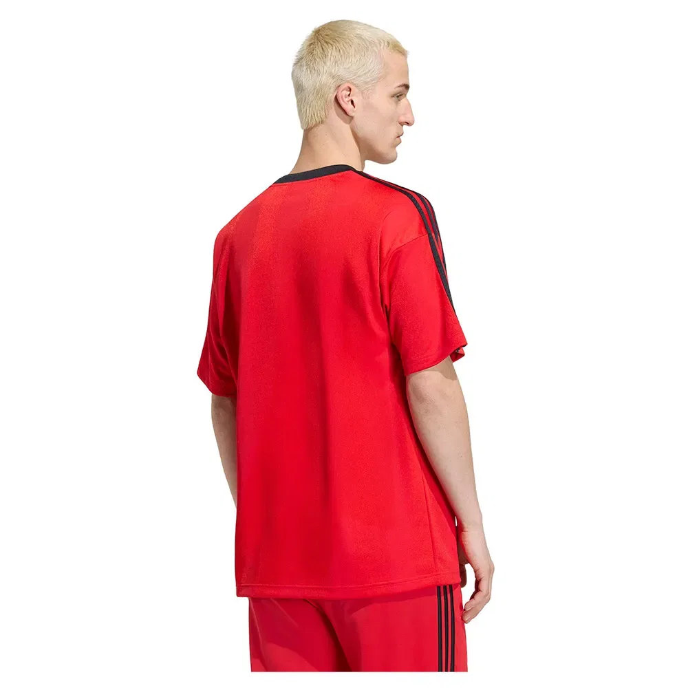 Мужская футболка с жаккардовым принтом Adicolor Jacquard Jersey Adidas Originals, Red — фото 2