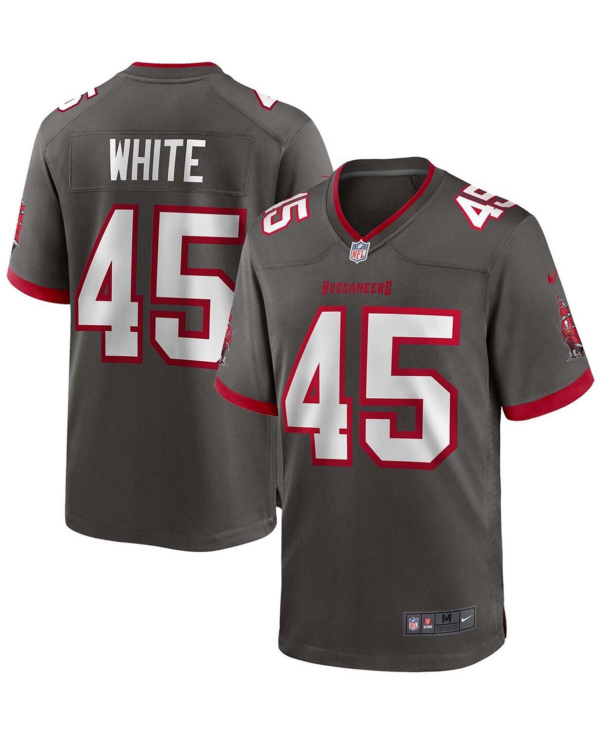 

Мужская футболка devin white pewter tampa bay buccaneers game jersey Nike