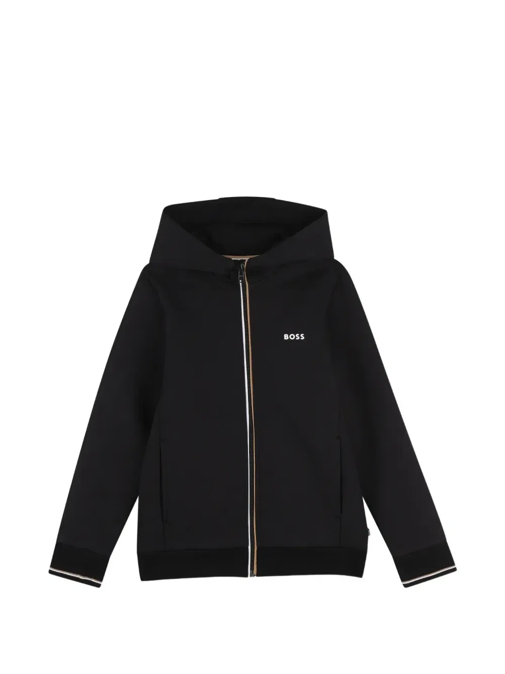 Спортивный костюм на молнии с логотипом Boss Kidswear, черный — фото 3