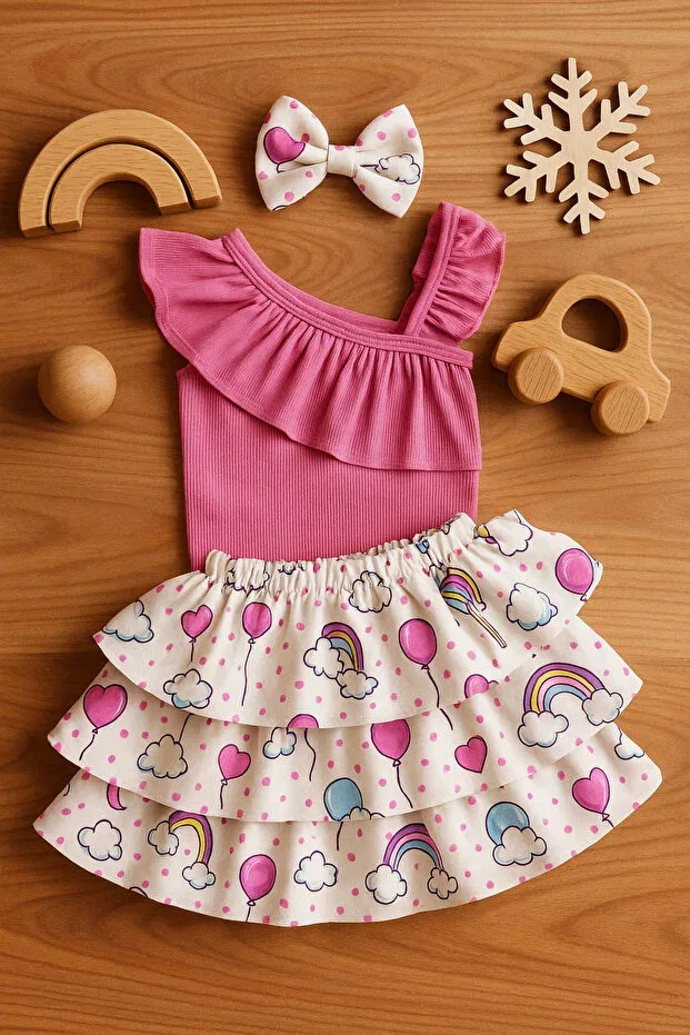 Детский комплект для девочек с принтом Mini Kids Baby, Lilac