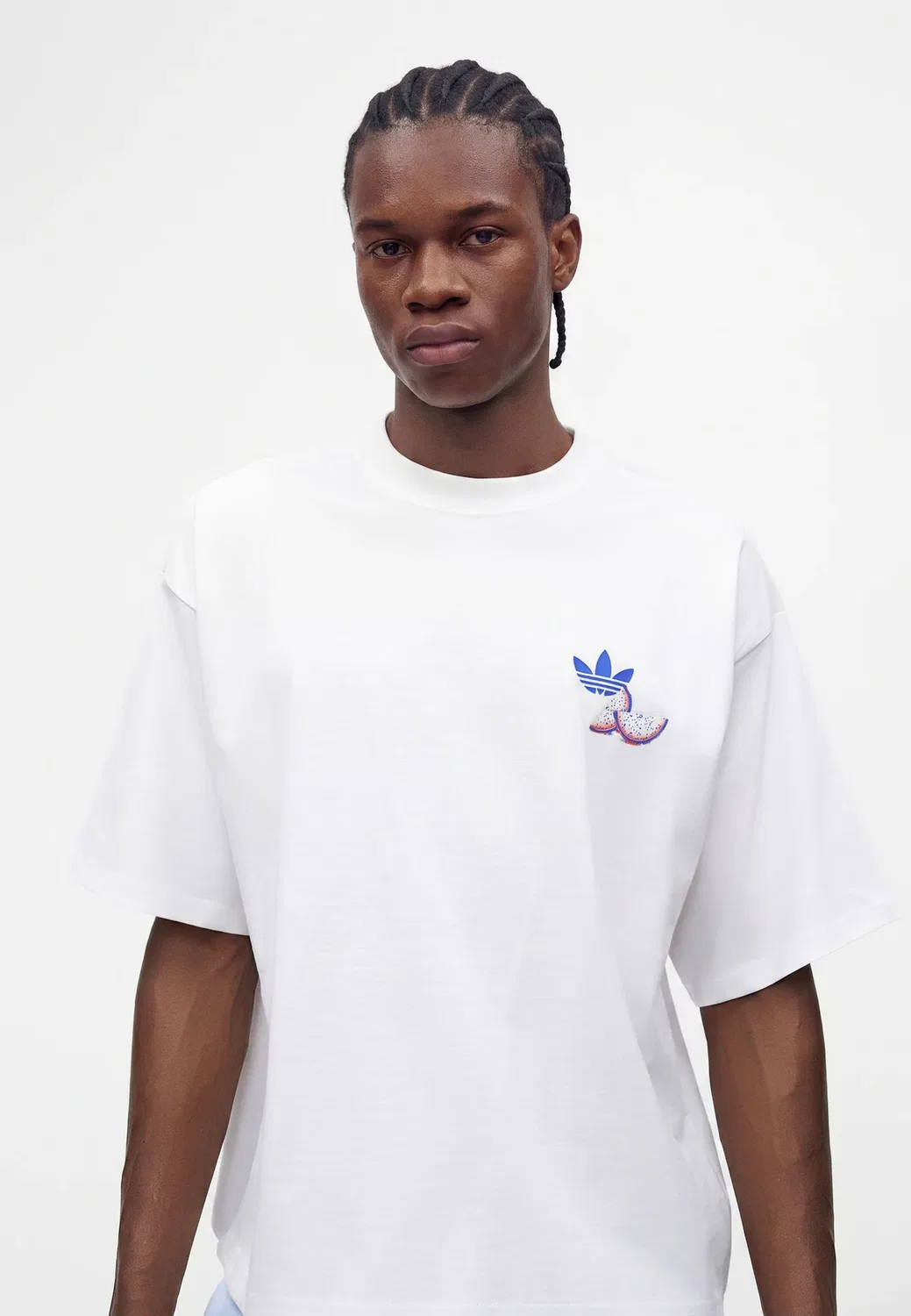 Новая футболка унисекс с полосатым принтом - футболка с принтом Adidas Originals, White — фото 4