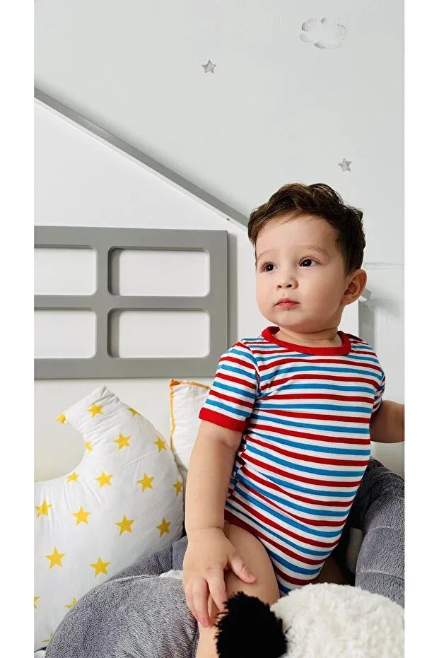 Детское боди-комбинезон для новорожденных с коротким рукавом Td Collection, Red