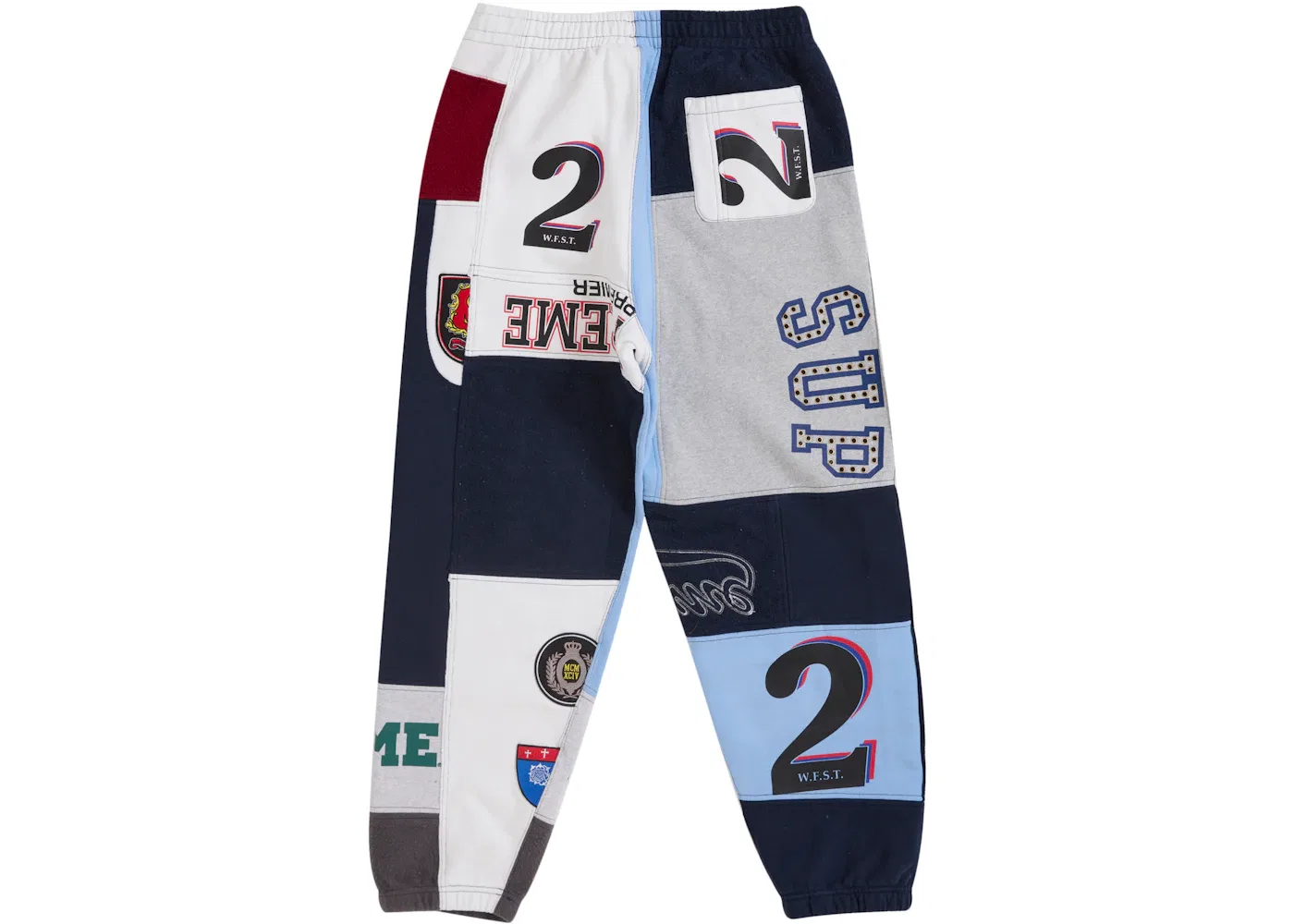 Мужские спортивные штаны с принтом Supreme Sweatpant (SS25), Navy — фото 2