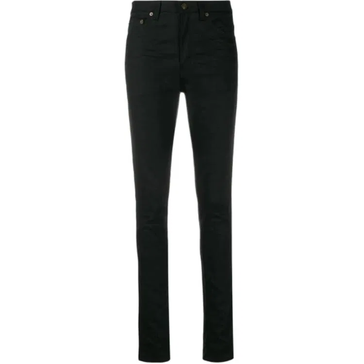 Женские джинсы прямого кроя Black SAINT LAURENT, Черный