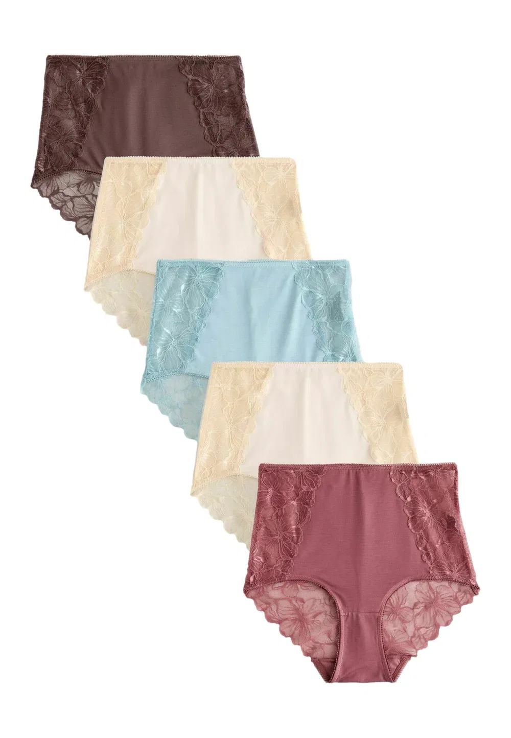 5 упаковок - корректирующее белье Next, Chocolate Nude Berry Blue Pastel Rose Nude — фото 4