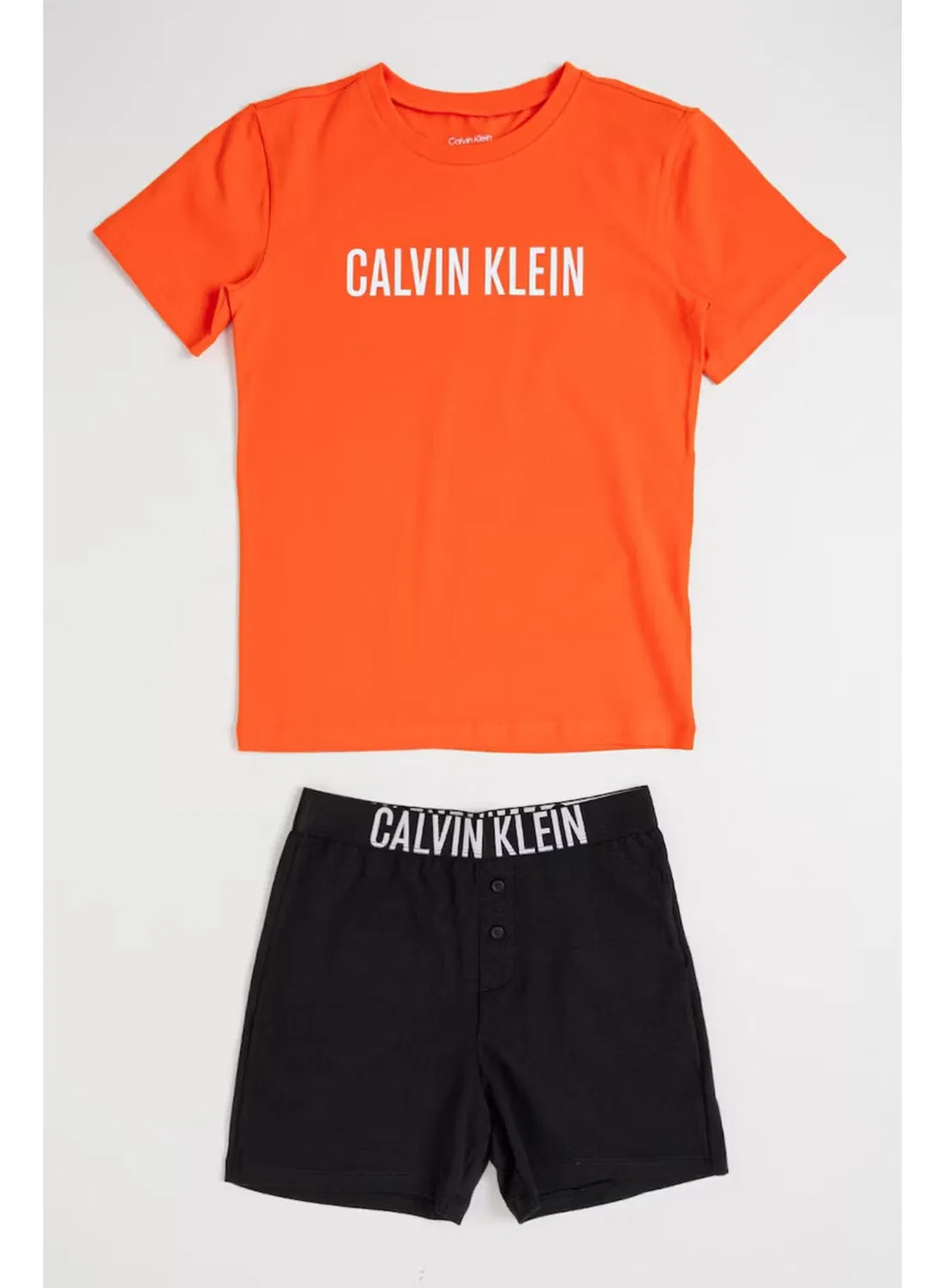 Комплект пижам с принтом Intense Power Calvin Klein Jeans, оранжевый — фото 2