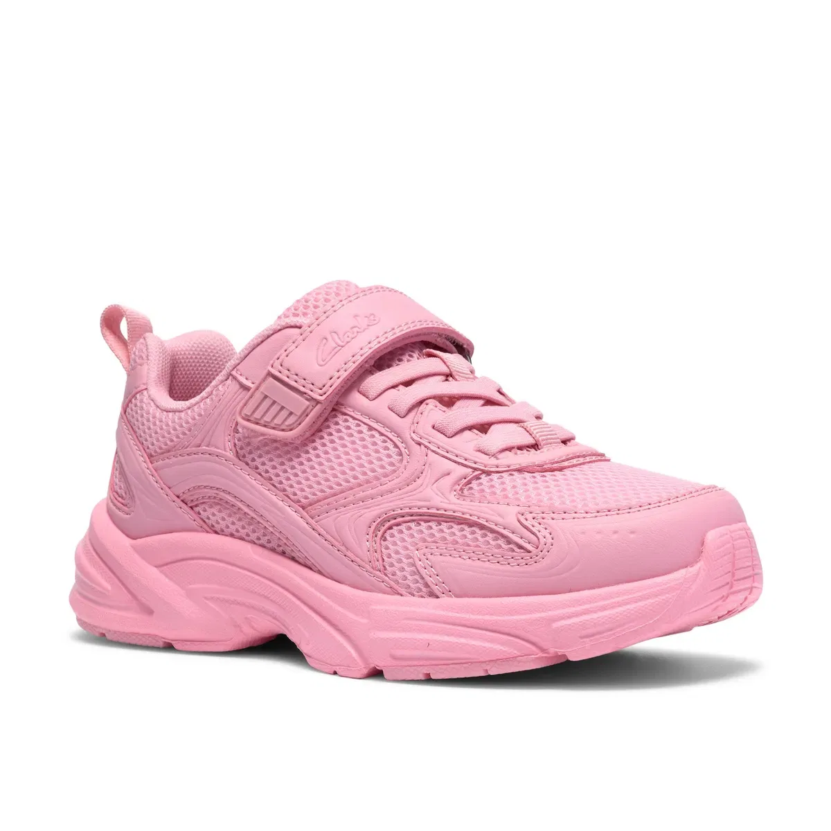 Детские кожаные кроссовки Craftonpark K Clarks, Pink — фото 4