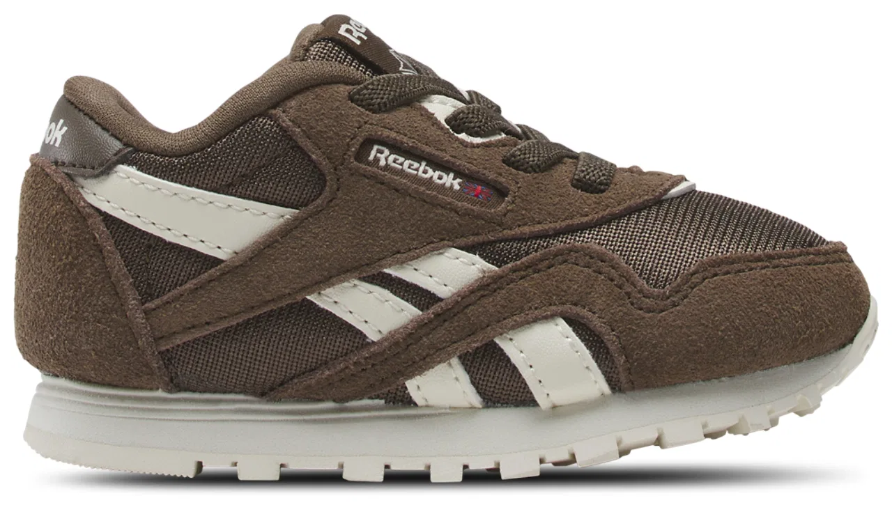 Кроссовки для мальчиков CL Nylon Reebok, цвет Utility Brown/Alabaster