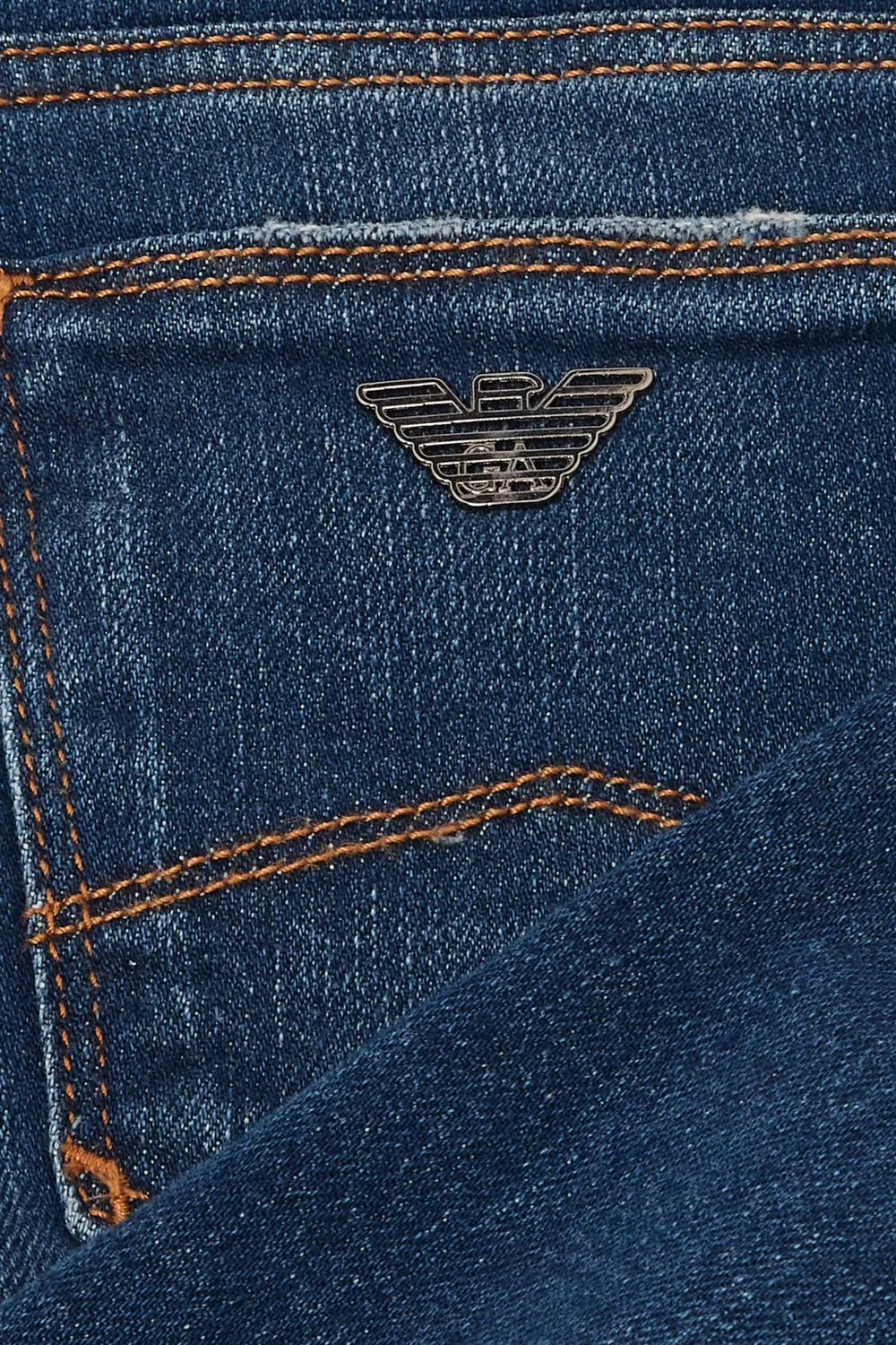 Джинсы из хлопкового денима с эффектом стрейч J06 Emporio Armani — фото 4