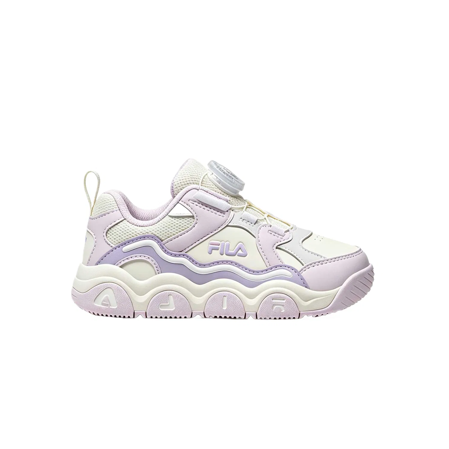 Детские баскетбольные кроссовки для мальчиков FILA KIDS, Milk White/Heather Purple — фото 3